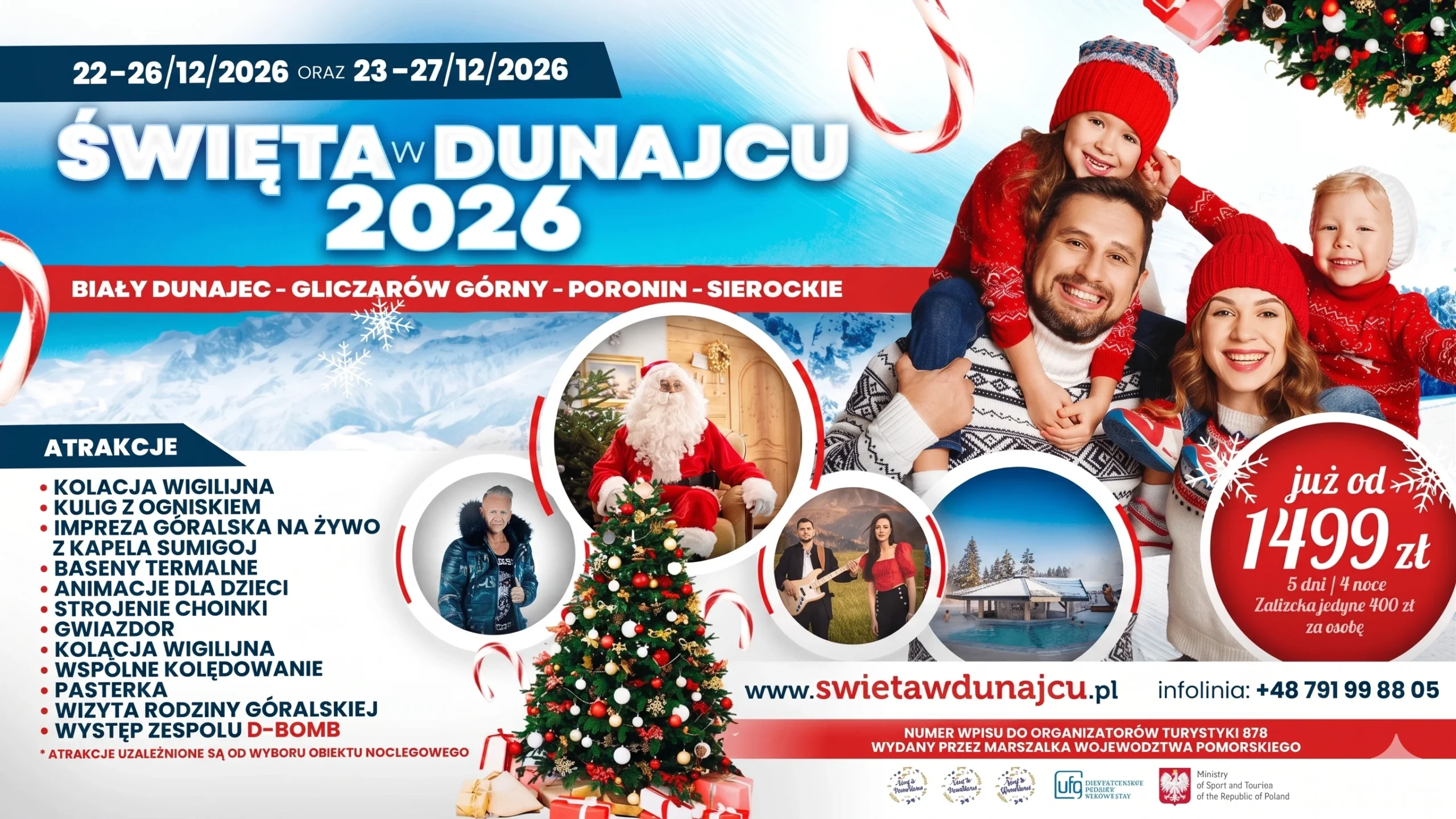 Święta Bożego Narodzenia i Sylwester w Górach